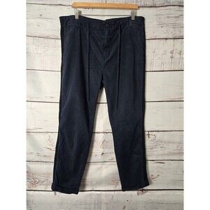 Paige Womens Christy Pants Size 34 Blue Elastic Waist Cuff Bottom Relaxed Casual